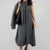 Sleeveless Smock Dress in Grigio