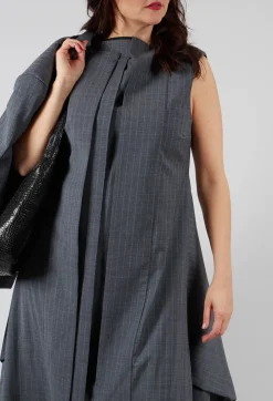Sleeveless Smock Dress in Grigio