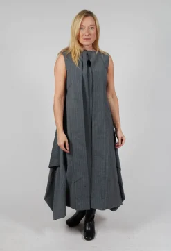 Sleeveless Smock Dress in Grigio