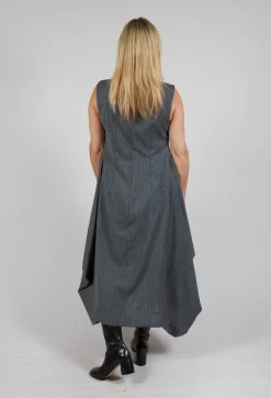 Sleeveless Smock Dress in Grigio