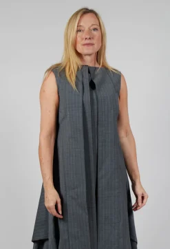 Sleeveless Smock Dress in Grigio