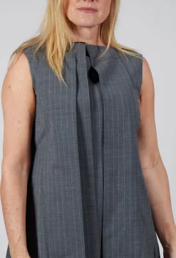 Sleeveless Smock Dress in Grigio