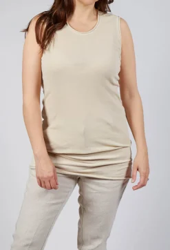 Sleeveless Tank in Bone