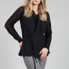 Sleeveless Tie Waist Top in Black