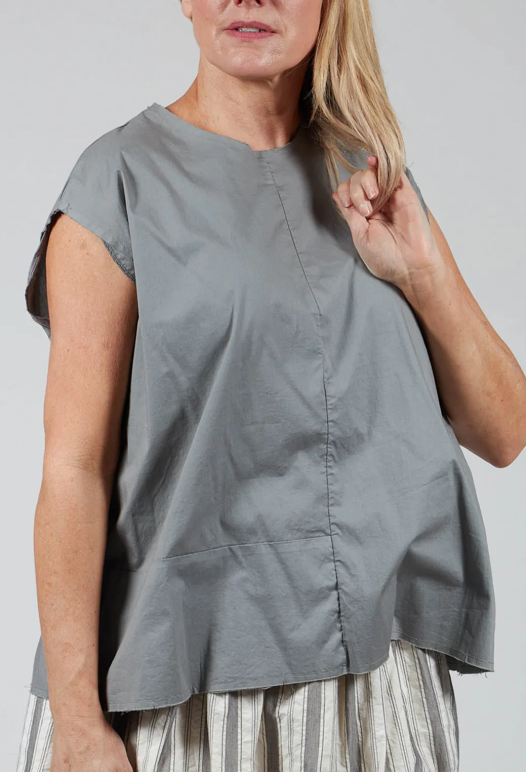 Sleeveless Top in Ferro