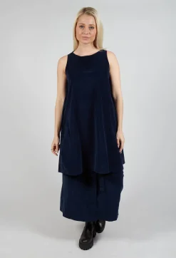 Sleeveless Tunic V in Ink
