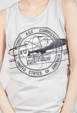 Sleeveless Vest in Moon Print