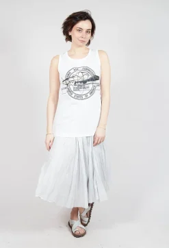 Sleeveless Vest in Starwhite Print