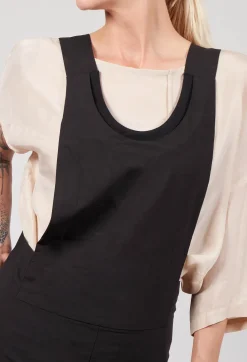 Sleeveless Wide Leg Jumpsuit in Black