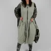 Sleeveless Zip Through Dress in Defender