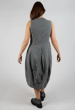 Sleeveless Zip Through Dress in Rock