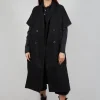 Sleevless Coat Lino/WK in Black