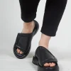 Sliders with Chunky Soles in Black