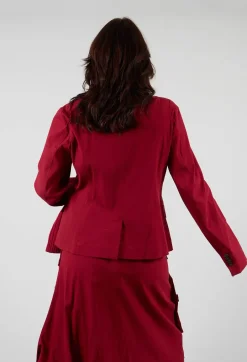 Slim Double Button Jacket in Sunset