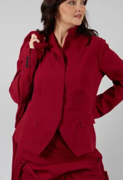 Slim Double Button Jacket in Sunset