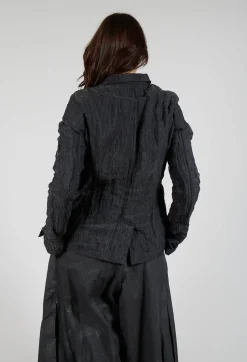 Slim Fit Jacket in Black Sparkle