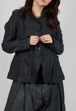 Slim Fit Jacket in Black Sparkle