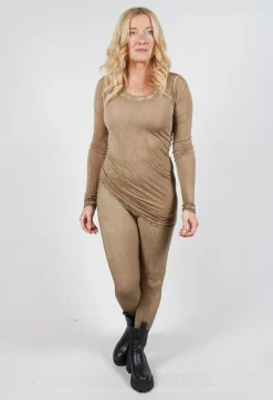 Slim Fit Leggings in Camel Cloud