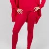 Slim Fit Leggings in Cardinal Cloud