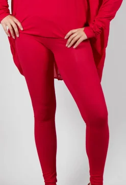 Slim Fit Leggings in Cardinal Cloud