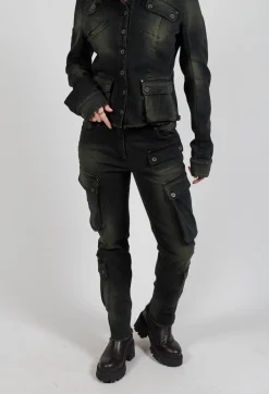 Slim Jeans in Denim Moss