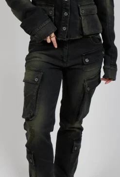 Slim Jeans in Denim Moss