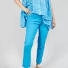 Slim Leg Pull On Trousers in Malibu