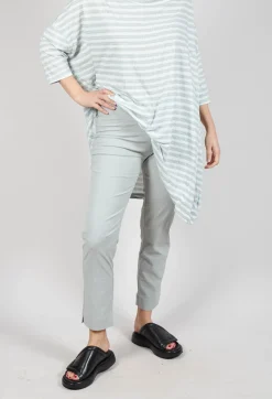 Slim Leg Pull On Trousers in Grey