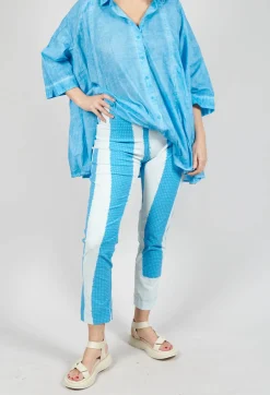 Slim Leg Pull On Trousers in Malibu Print