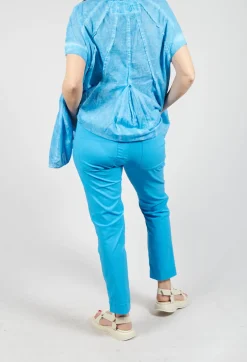 Slim Leg Pull On Trousers in Malibu