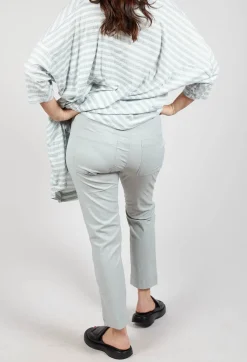 Slim Leg Pull On Trousers in Grey