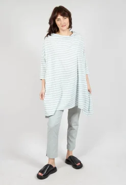 Slim Leg Pull On Trousers in Grey