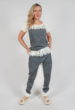 Slim Leg Trousers in Asteroid Paint
