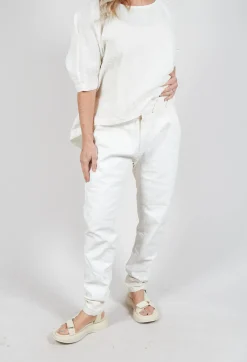 Slim Leg Trousers in Starwhite Paint