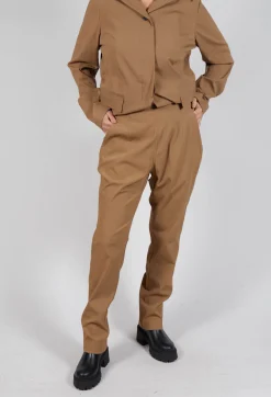 Slim Trousers in Camel