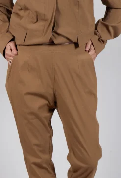 Slim Trousers in Camel