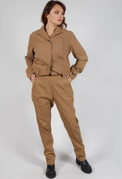 Slim Trousers in Camel