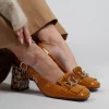 Sling Back Heel with Fringing Detail