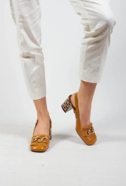 Sling Back Heel with Fringing Detail