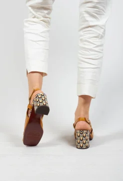 Sling Back Heel with Fringing Detail