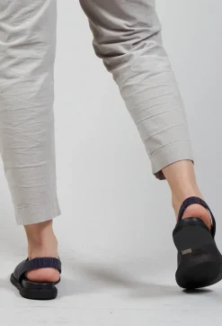 Slingback Slip On Sandals in Gasoline Indaco