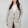Slouch Cardigan in Plaster