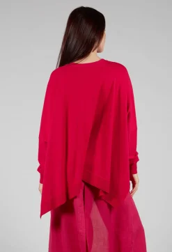 Slouch Cardigan in Raspberry