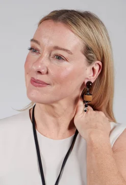 Small Eardrops in Brown