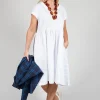 Smock Dress in Bianco