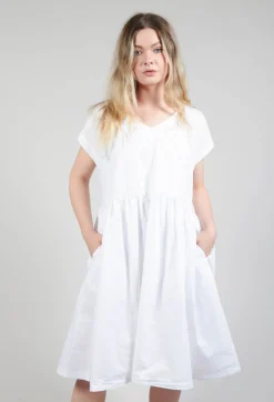 Smock Dress in Bianco