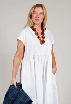 Smock Dress in Bianco