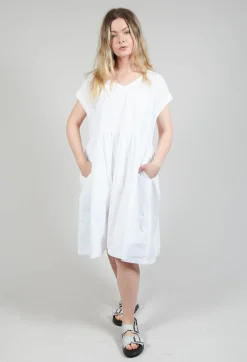 Smock Dress in Bianco