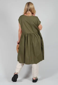 Smock Dress in Oliva