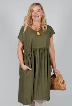 Smock Dress in Oliva